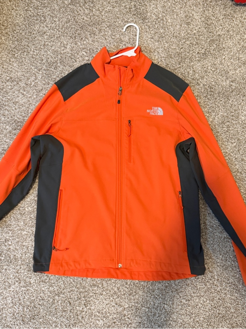 The North Face Men’s Orange and Dark Gray Performance Jacket